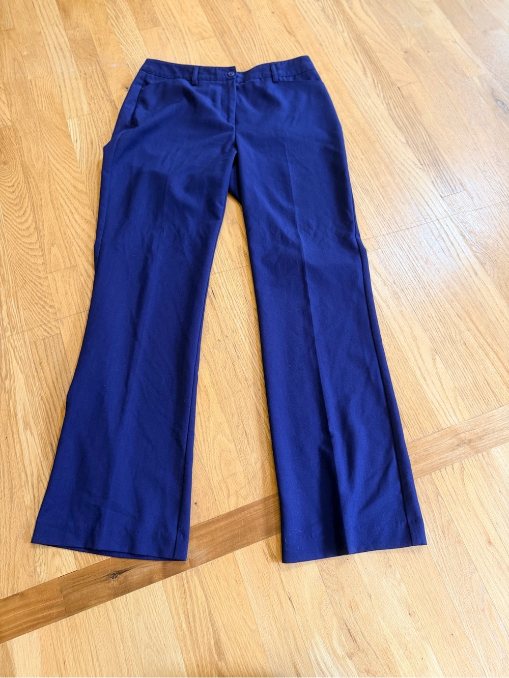 Ladies Size 8 "Shape Benefits by Chadwicks" Deep Navy Boot Cut Dress Pants GUC